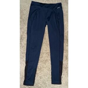 2Xist Leggings Pants Blue Pinstripe Sides Vented Ankle Women’s Size Medium M